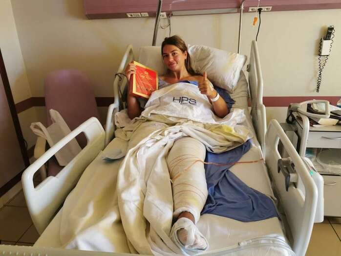 Adriana Marksteiner, tras la intervención / TA